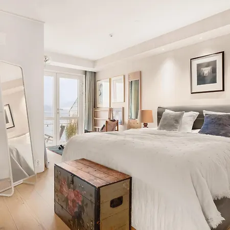 شقة Dinbnb Lux I At The Exclusive City Fjord Island I Free Parking برغن