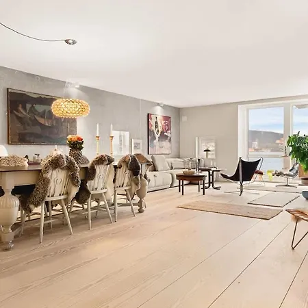 Dinbnb Lux I At The Exclusive City Fjord Island I Free Parking 卑爾根